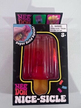 VIRAL~ Nee Doh Nice-Sicle Multicolor Squishy Toy (Red/Pink/Orange hues)